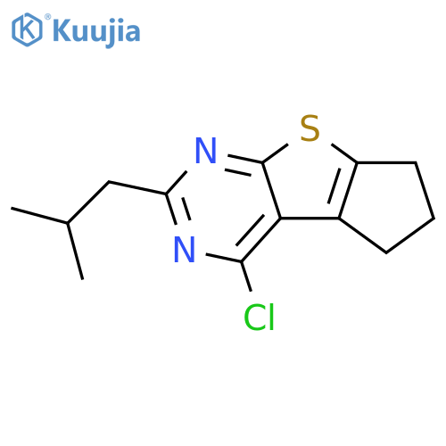 12-chloro-10-(2-methylpropyl)-7-thia-9,11-diazatricyclo6.4.0.0,2,6dodeca-1(12),2(6),8,10-tetraene structure