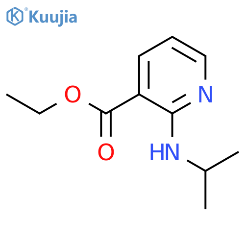 Ethyl 2-[(propan-2-yl)amino]pyridine-3-carboxylate structure