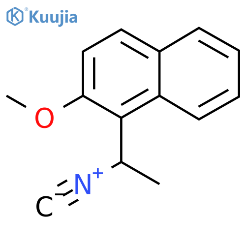 1-(1-isocyanoethyl)-2-methoxynaphthalene structure