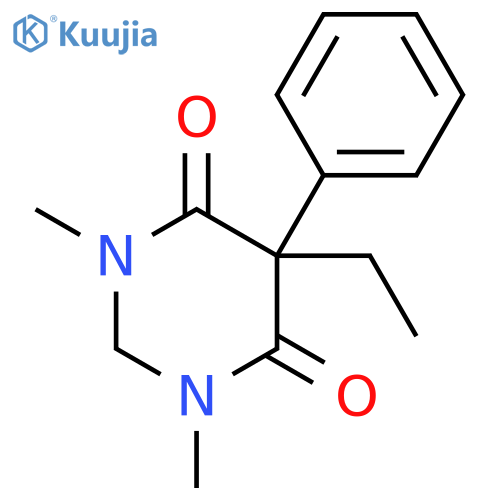4,6(1H,5H)-Pyrimidinedione, 5-ethyldihydro-1,3-dimethyl-5-phenyl- structure
