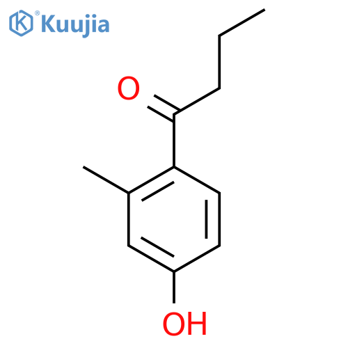 1-(4-hydroxy-2-methylphenyl)butan-1-one structure