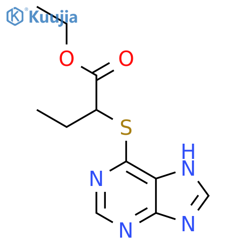 ethyl 2-(9H-purin-6-ylsulfanyl)butanoate structure