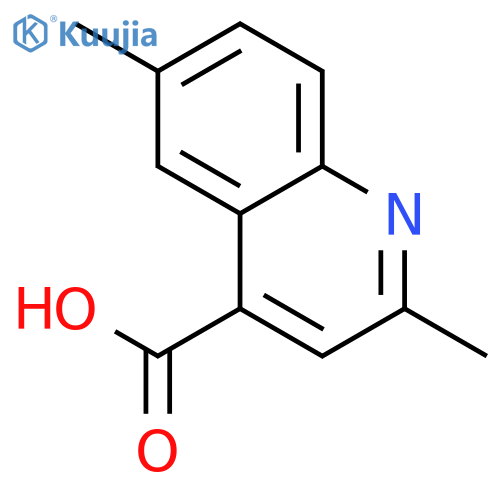2,6-Dimethylquinoline-4-carboxylic acid structure