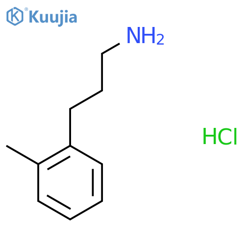 3-(2-Methylphenyl)propan-1-amine hydrochloride structure
