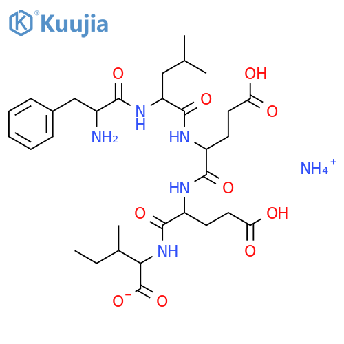 L-Isoleucine,L-phenylalanyl-L-leucyl-L-a-glutamyl-L-a-glutamyl-,monoammonium salt (9CI) structure