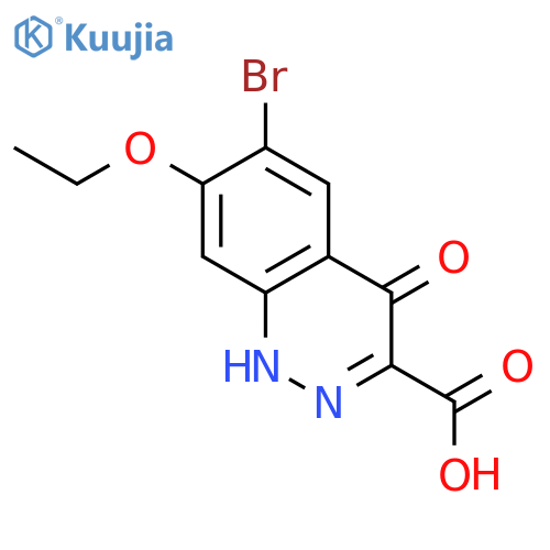 6-bromo-7-ethoxy-4-hydroxycinnoline-3-carboxylic acid structure