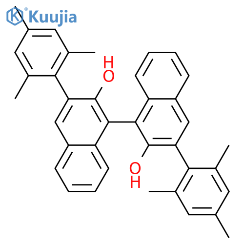 (S)-3,3'-Bis(2,4,6-trimethylphenyl)-1,1'-binaphthalene]-2,2'-diol structure