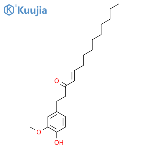 1-(4-hydroxy-3-methoxyphenyl)tetradec-4-en-3-one structure