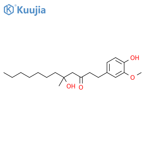 3-Dodecanone, 5-hydroxy-1-(4-hydroxy-3-methoxyphenyl)-5-methyl- structure