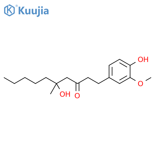 5-Decanone, 5-hydroxy-1-(4-hydroxy-3-methoxyphenyl)-5-methyl- structure