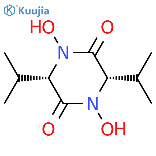 2,5-Piperazinedione,1,4-dihydroxy-3,6-bis(1-methylethyl)-, (3S,6S)- structure