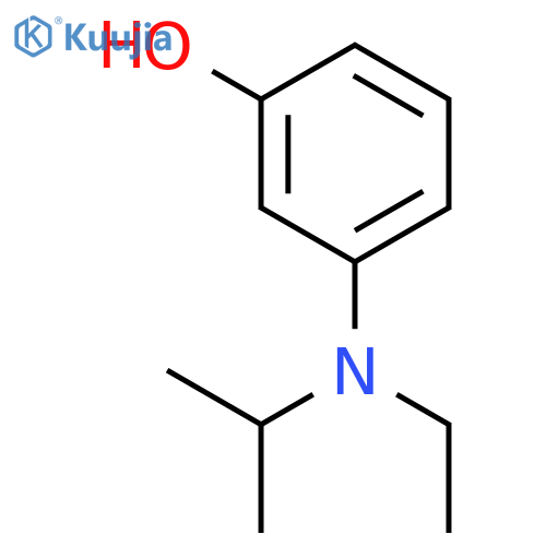 Phenol, 3-[ethyl(1-methylethyl)amino]- structure