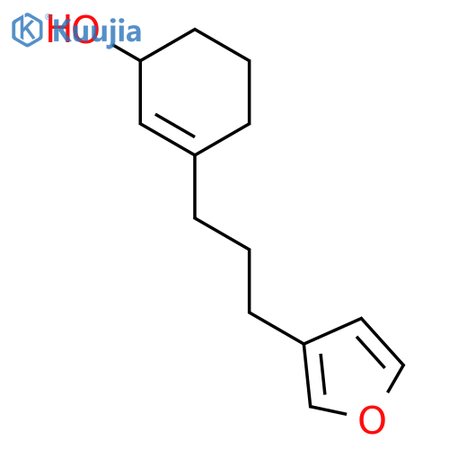 2-Cyclohexen-1-ol, 3-[3-(3-furanyl)propyl]- structure