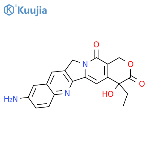 1H-Pyrano[3',4':6,7]indolizino[1,2-b]quinoline-3,14(4H,12H)-dione,9-amino-4-ethyl-4-hydroxy- structure