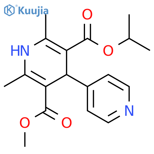 [4,4'-Bipyridine]-3,5-dicarboxylic acid, 1,4-dihydro-2,6-dimethyl-, methyl1-methylethyl ester structure