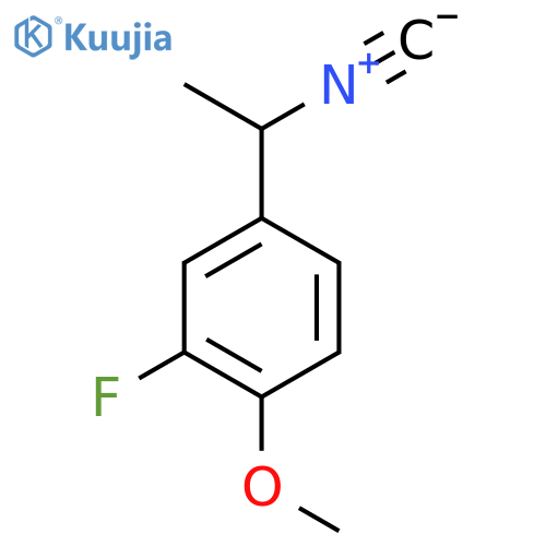 2-fluoro-4-(1-isocyanoethyl)-1-methoxybenzene structure