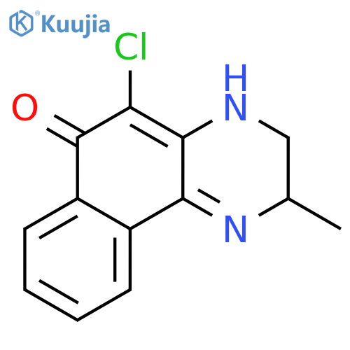 Benzo[f]quinoxalin-6(2H)-one, 5-chloro-3,4-dihydro-2-methyl- structure