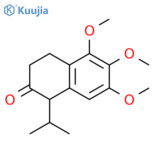 2(1H)-Naphthalenone, 3,4-dihydro-5,6,7-trimethoxy-1-(1-methylethyl)- structure