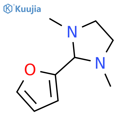 Imidazolidine,2-(2-furanyl)-1,3-dimethyl- structure