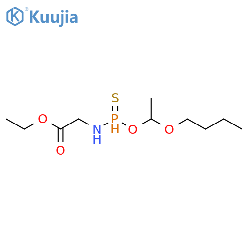 Glycine, N-(butoxyethoxyphosphinothioyl)-, ethyl ester structure