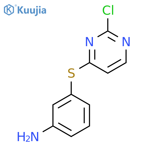 3-(2-Chloropyrimidin-4-ylthio)benzenamine structure