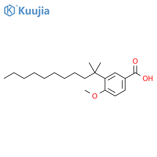 Benzoic acid, 3-(1,1-dimethyldecyl)-4-methoxy- structure
