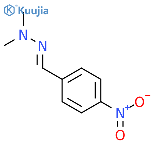 Benzaldehyde, 4-nitro-,2,2-dimethylhydrazone structure