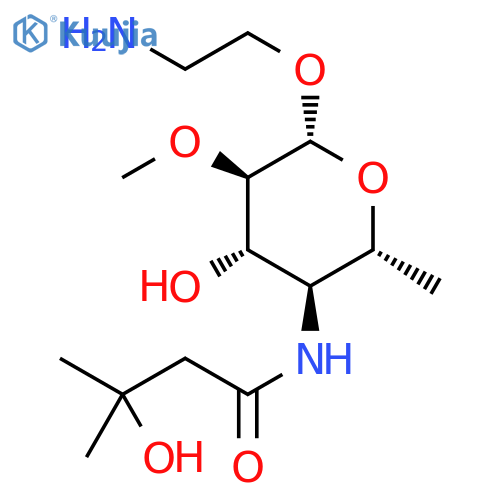 2-Aminoethyl beta-D-anthropyranoside, Min. structure