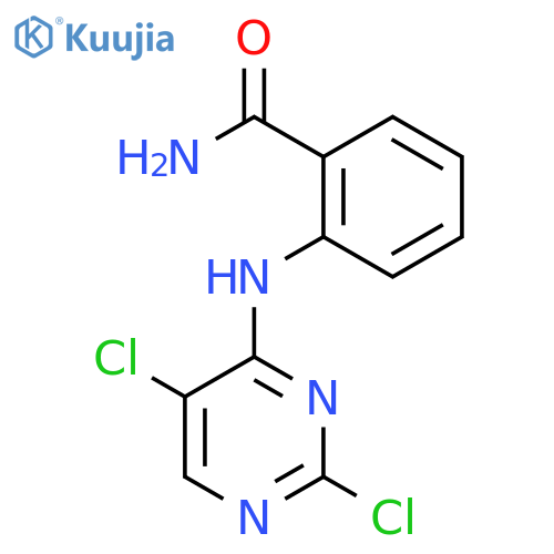 2-((2,5-Dichloropyrimidin-4-yl)amino)benzamide structure