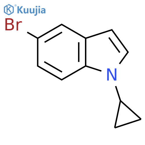 5-Bromo-1-cyclopropyl-1H-indole structure