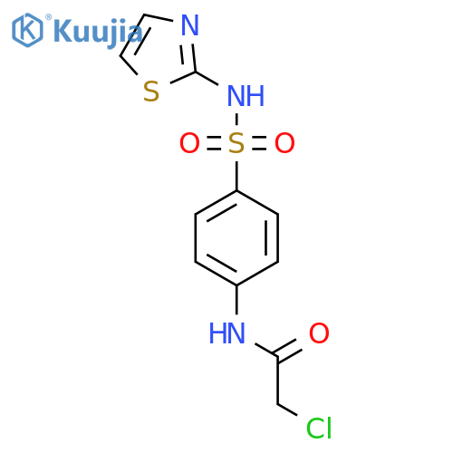 2-Chloro-N-{4-(1,3-thiazol-2-ylamino)sulfonylphenyl}acetamide structure
