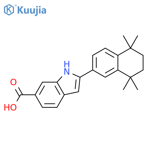 1H-Indole-6-carboxylic acid,2-(5,6,7,8-tetrahydro-5,5,8,8-tetramethyl-2-naphthalenyl)- structure