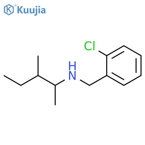 (2-chlorophenyl)methyl(3-methylpentan-2-yl)amine structure