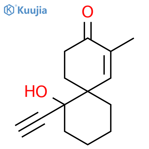 Spiro[5.5]undec-1-en-3-one, 7-ethynyl-7-hydroxy-2-methyl- structure