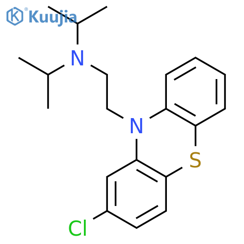 10H-Phenothiazine-10-ethanamine, 2-chloro-N,N-bis(1-methylethyl)- structure