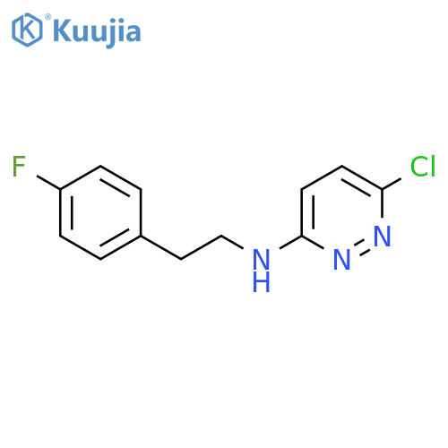 6-chloro-N-(4-fluorophenethyl)pyridazin-3-amine structure