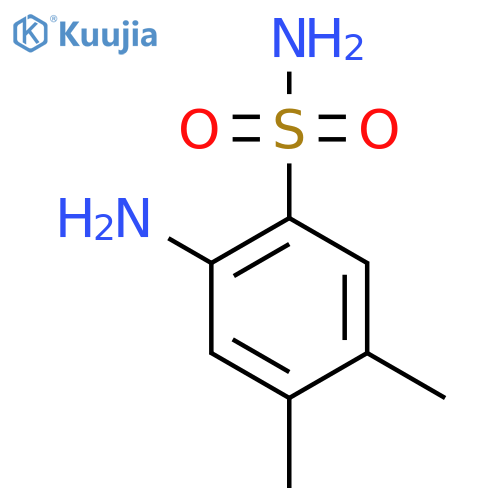 2-Amino-4,5-dimethylbenzene-1-sulfonamide structure