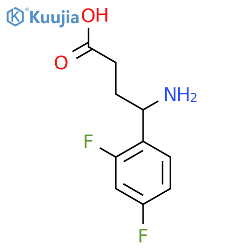 4-amino-4-(2,4-difluorophenyl)butanoic acid structure