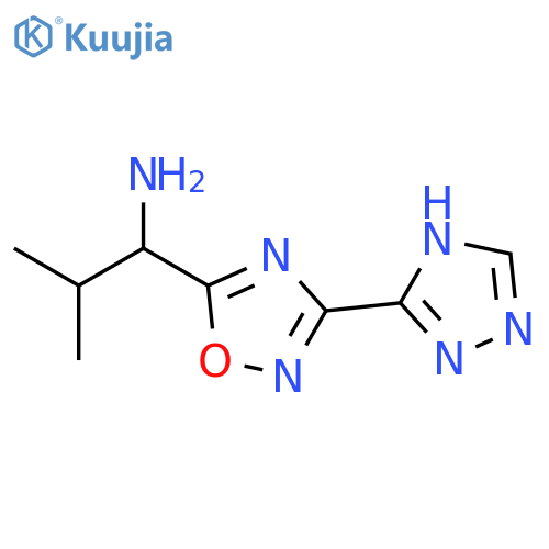2-Methyl-1-3-(4H-1,2,4-triazol-3-yl)-1,2,4-oxadiazol-5-ylpropan-1-amine structure