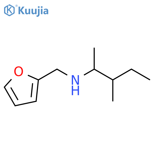 (furan-2-yl)methyl(3-methylpentan-2-yl)amine structure