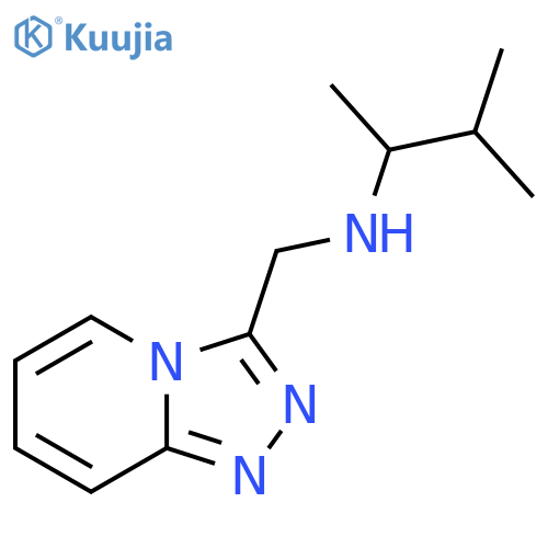 (3-methylbutan-2-yl)({[1,2,4]triazolo[4,3-a]pyridin-3-yl}methyl)amine structure