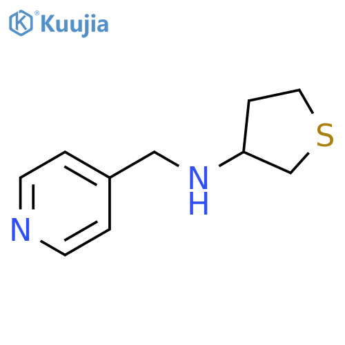 N-[(pyridin-4-yl)methyl]thiolan-3-amine structure