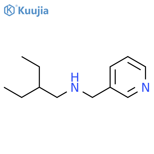 (2-ethylbutyl)[(pyridin-3-yl)methyl]amine structure