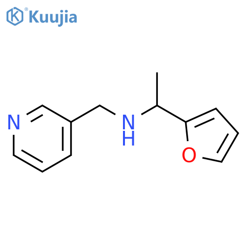 [1-(furan-2-yl)ethyl][(pyridin-3-yl)methyl]amine structure