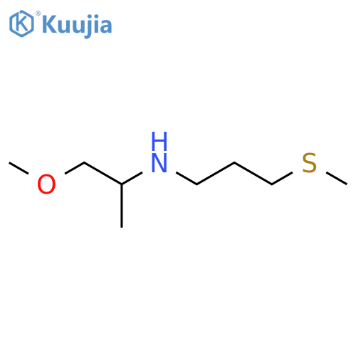 (1-methoxypropan-2-yl)3-(methylsulfanyl)propylamine structure