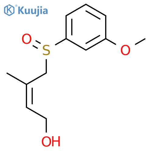 2-Buten-1-ol, 4-[(3-methoxyphenyl)sulfinyl]-3-methyl-, (E)- structure