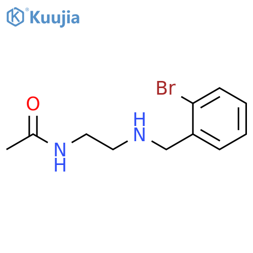 N-(2-{(2-bromophenyl)methylamino}ethyl)acetamide structure