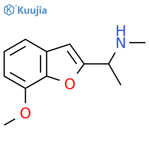 [1-(7-Methoxy-1-benzofuran-2-yl)ethyl](methyl)amine structure
