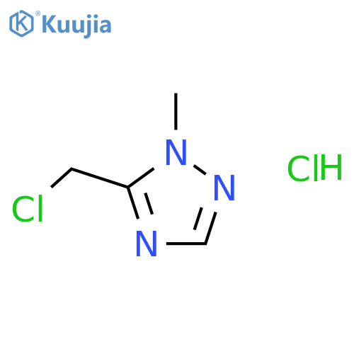 5-(Chloromethyl)-1-methyl-1H-1,2,4-triazole hydrochloride structure