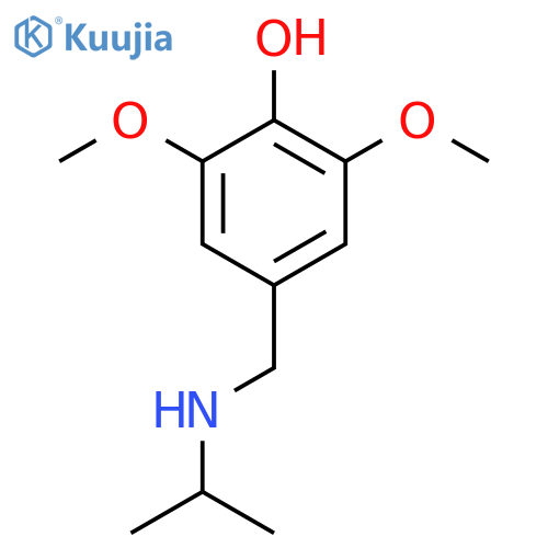 2,6-Dimethoxy-4-{[(propan-2-yl)amino]methyl}phenol structure